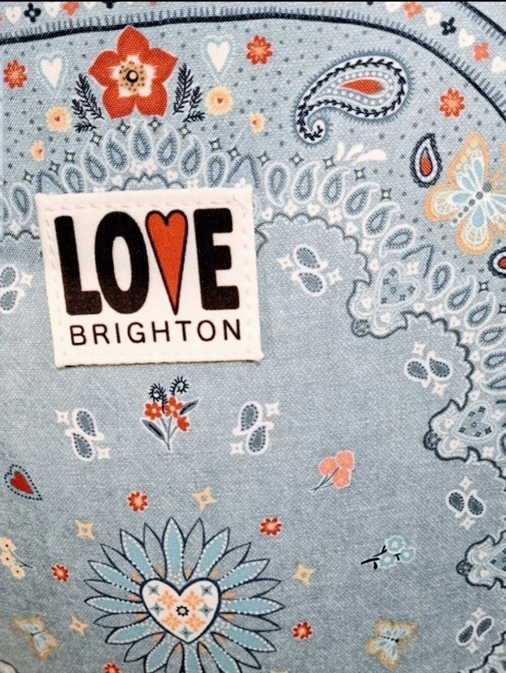 Brighton Bandana Love Denim Backpack